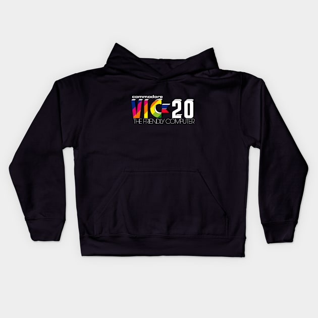 Commodore VIC-20 - Version 4 White Kids Hoodie by RetroFitted